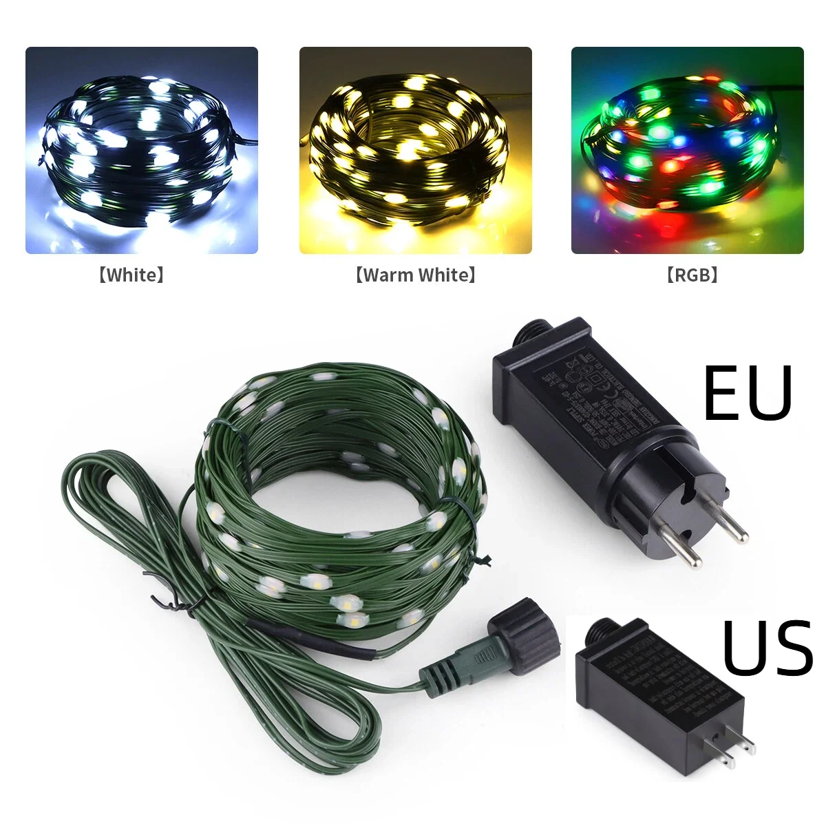 Festival Garland LED Fairy Light Wedding Party Holiday Lighting Room Decoration Lamp With Power Adapter 8 Modes Adjustable
