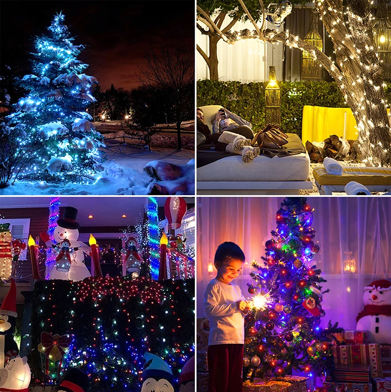 Festival Garland LED Fairy Light Wedding Party Holiday Lighting Room Decoration Lamp With Power Adapter 8 Modes Adjustable
