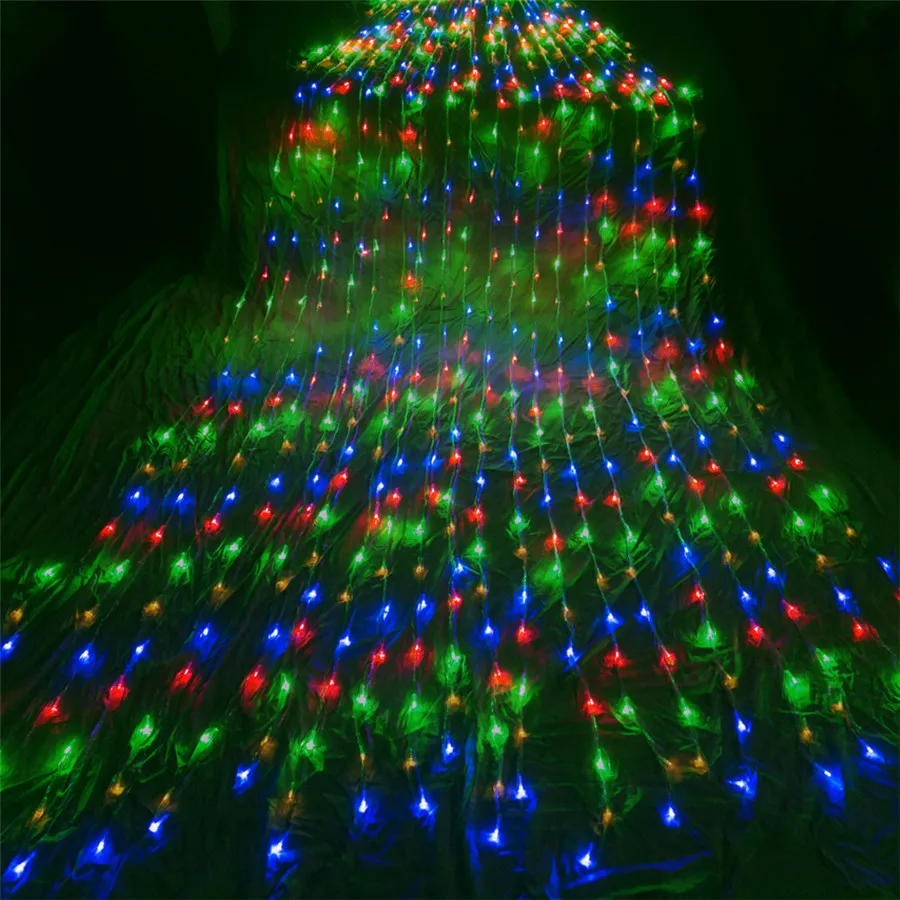 3x2/3x3/6x3M LED Meteor Shower Rain Waterfall Curtain Lights Christmas LED String Lights Window Waterfall Fairy Icicle Lights