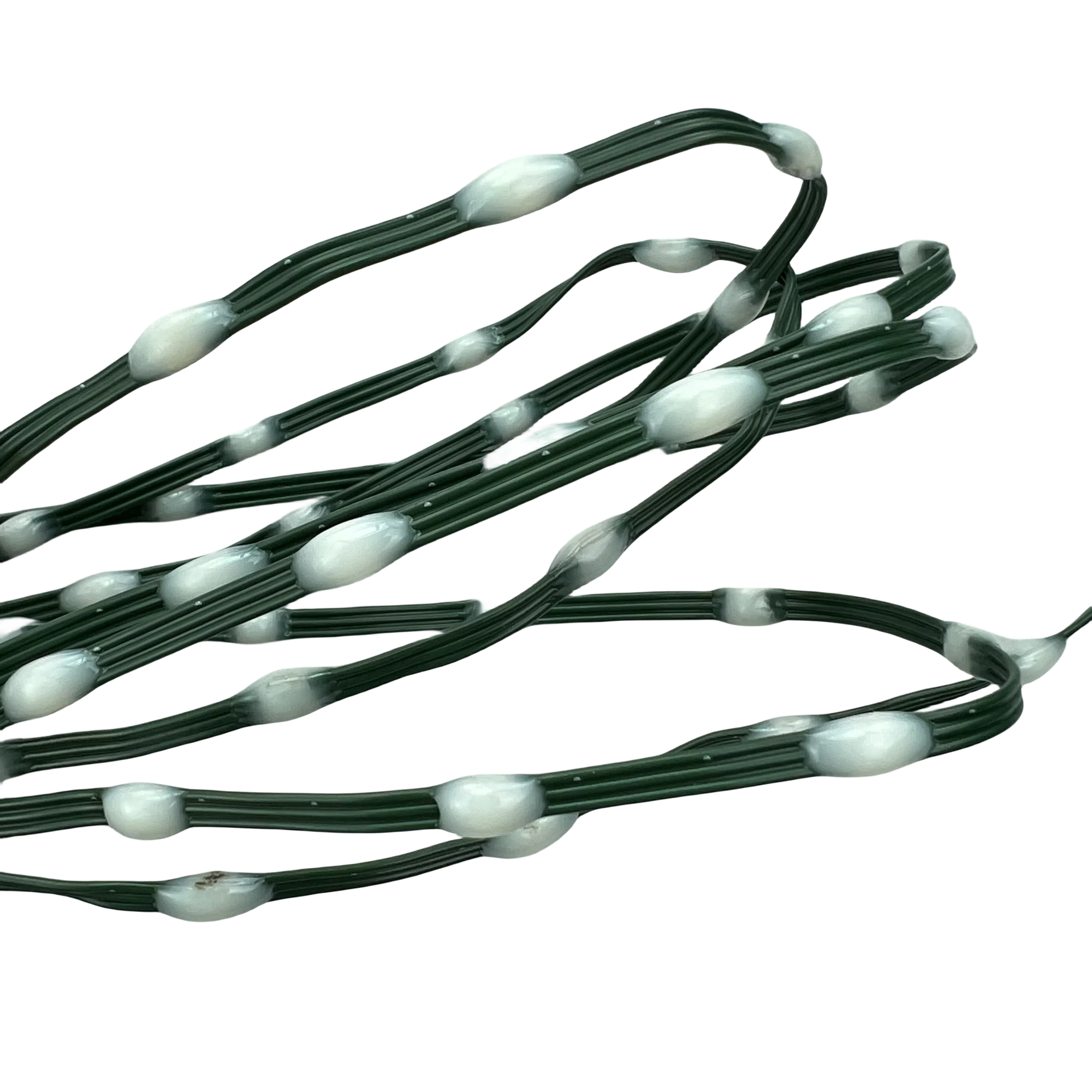 DC12V 20AWG Green Wire Milky Lenses 5cm/10cm Pitch 50ct/100ct/200ct Seed LED Pixel String Light WS2811 RGB Addressable IP67