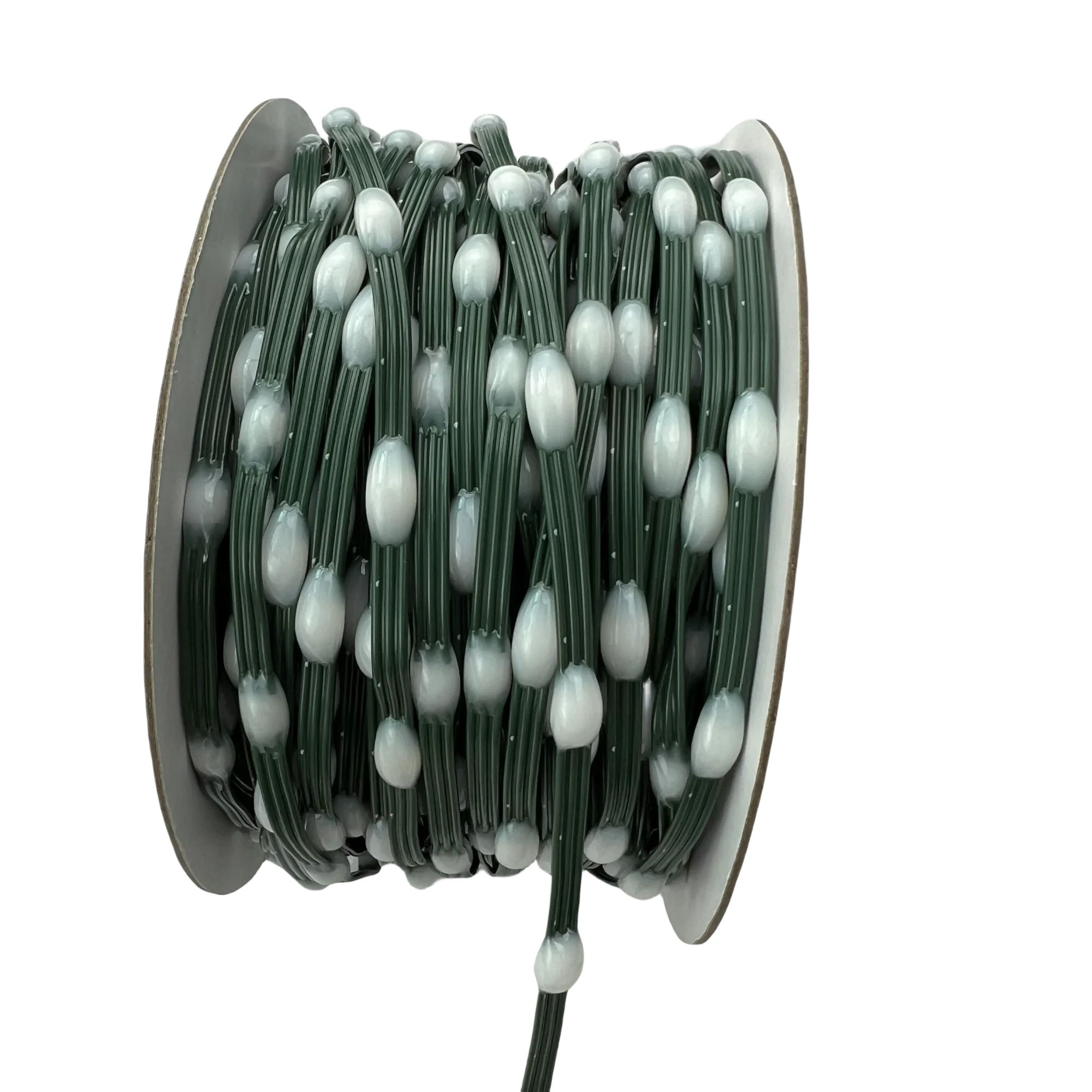 DC12V 20AWG Green Wire Milky Lenses 5cm/10cm Pitch 50ct/100ct/200ct Seed LED Pixel String Light WS2811 RGB Addressable IP67