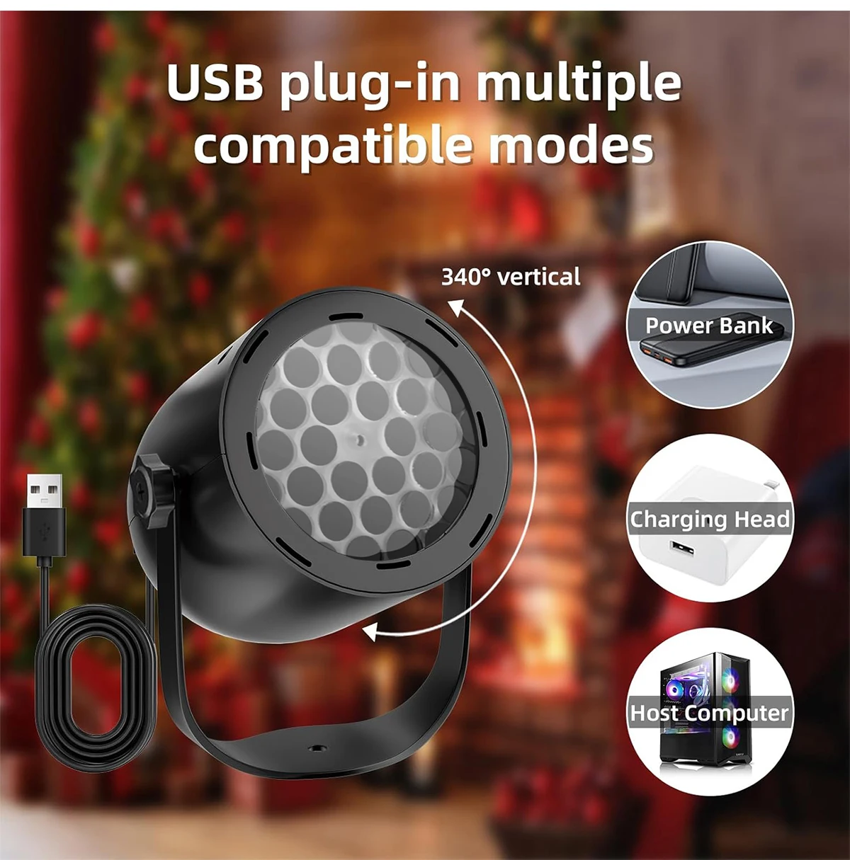 Christmas LED Snowflake Lights Projector for Indoor/Outdoor Garden Patio Yard House Wall Holiday Projector for Xmas New Year