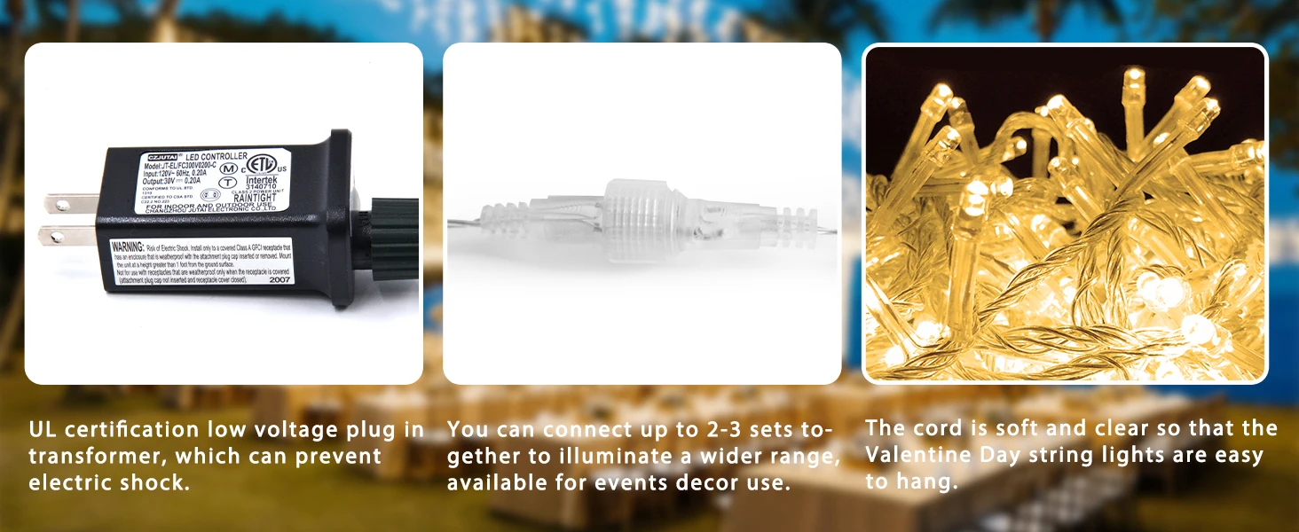 Christmas Decorations 2026 Star Garland 4M(W)*0.4/0.5/0.6M(H) With Twinkling Strobes (Warm White+Cool White)8 Modes Festoon Led