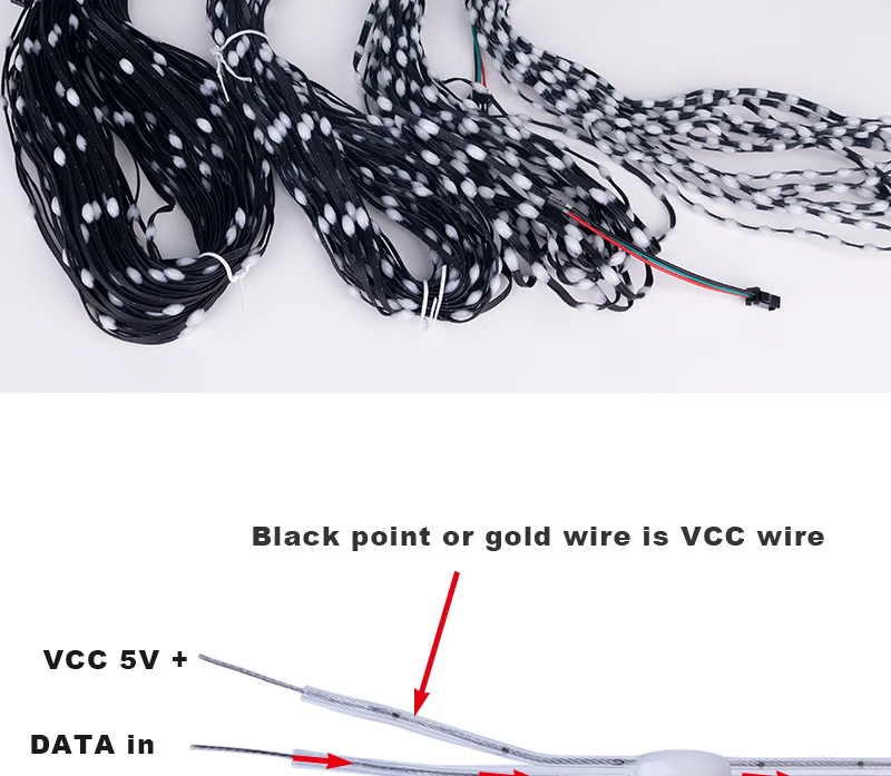 Wholesale Full Dream Color LED Strip String Fairy Lights WS2811 RGBIC Addressable Individually 5V IP67 Decorate Christmas Tree