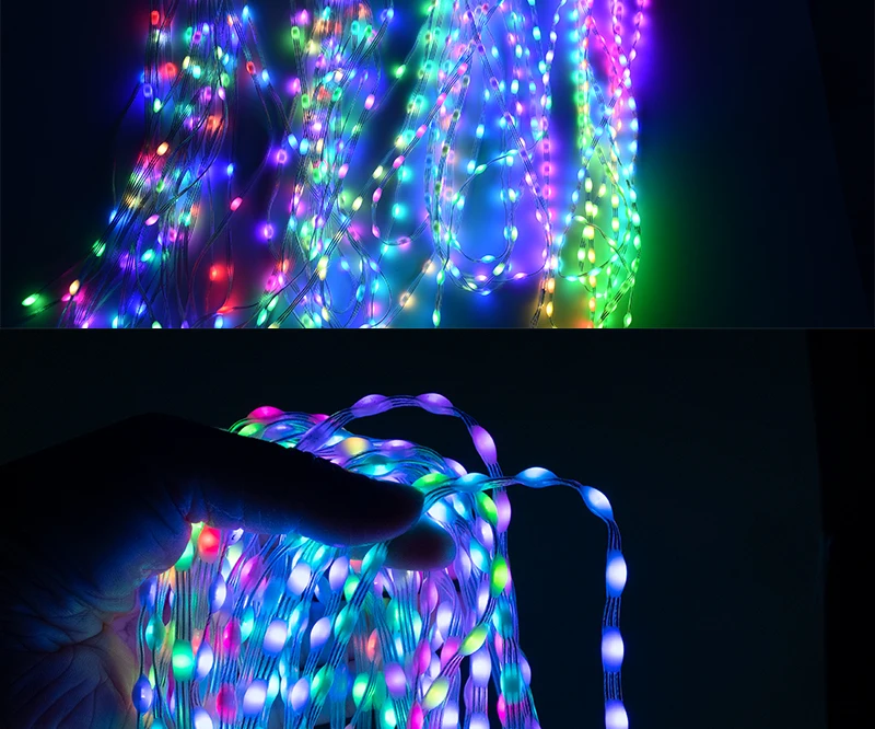 Wholesale Full Dream Color LED Strip String Fairy Lights WS2811 RGBIC Addressable Individually 5V IP67 Decorate Christmas Tree