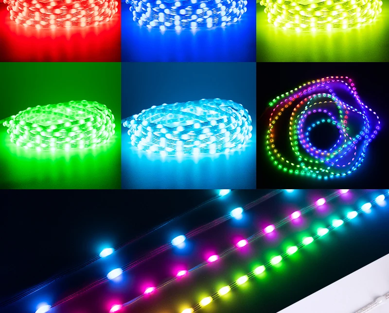 Wholesale Full Dream Color LED Strip String Fairy Lights WS2811 RGBIC Addressable Individually 5V IP67 Decorate Christmas Tree
