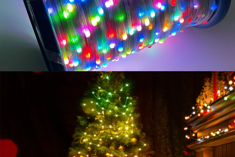 DC12V WS2811 WS2812 SK6812 Dream Color Fairy String Lights RGBIC Addressable Individually Room TV Party Kitchen Decoration