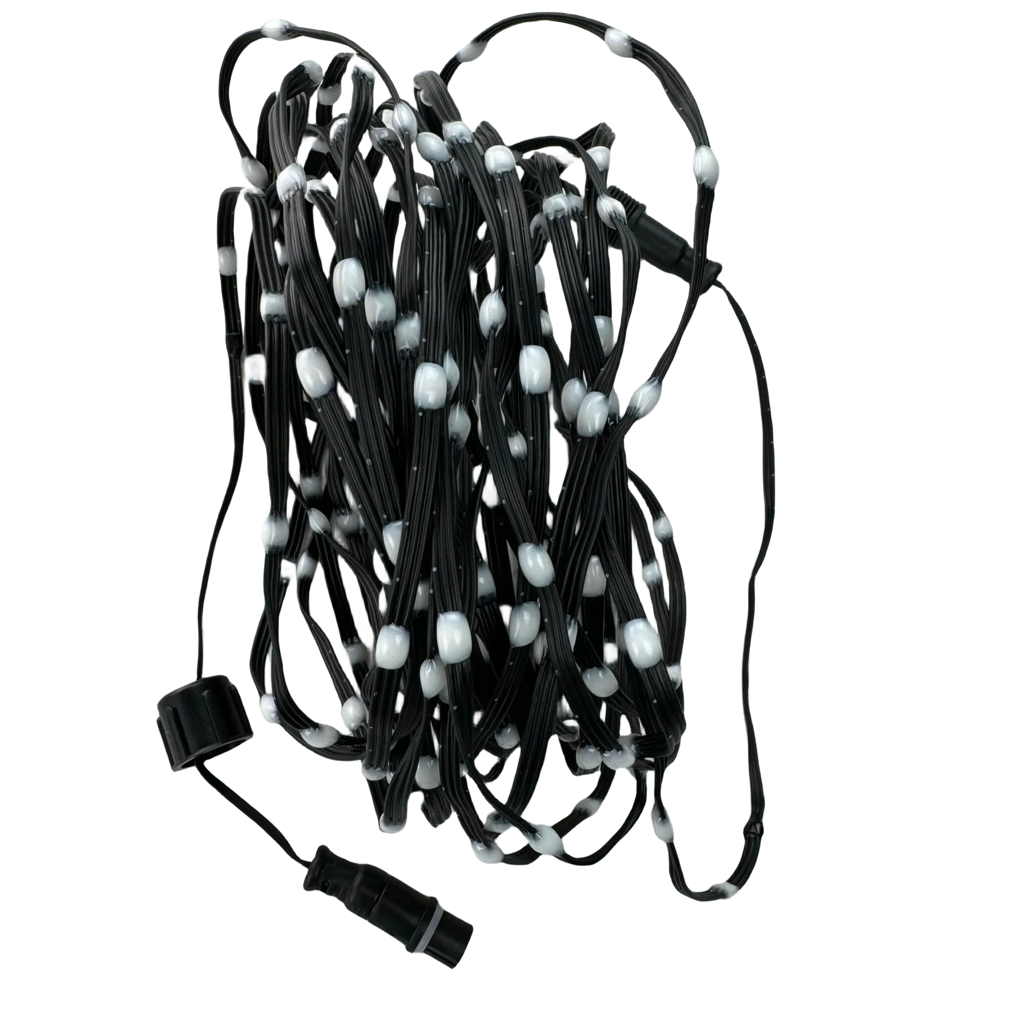 DC5V 12V 20AWG Black Wire Milky Lenses 5cm/10cm Pitch 50ct/100ct/200ct Seed LED Pixel String Light WS2811 RGB Addressable IP67