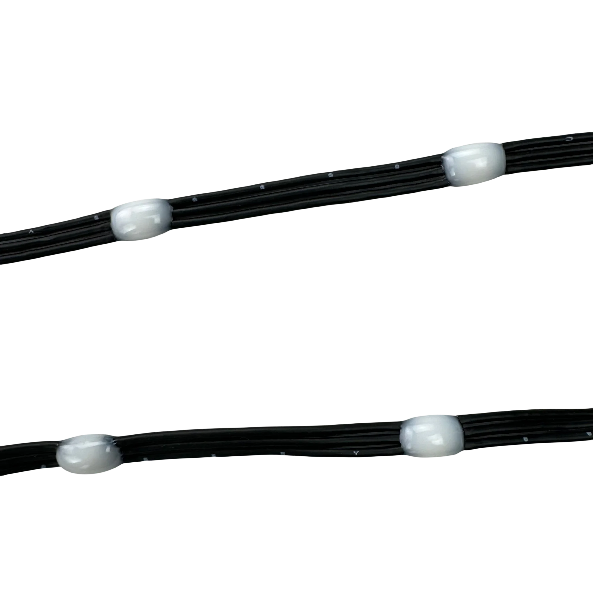 DC5V 12V 20AWG Black Wire Milky Lenses 5cm/10cm Pitch 50ct/100ct/200ct Seed LED Pixel String Light WS2811 RGB Addressable IP67