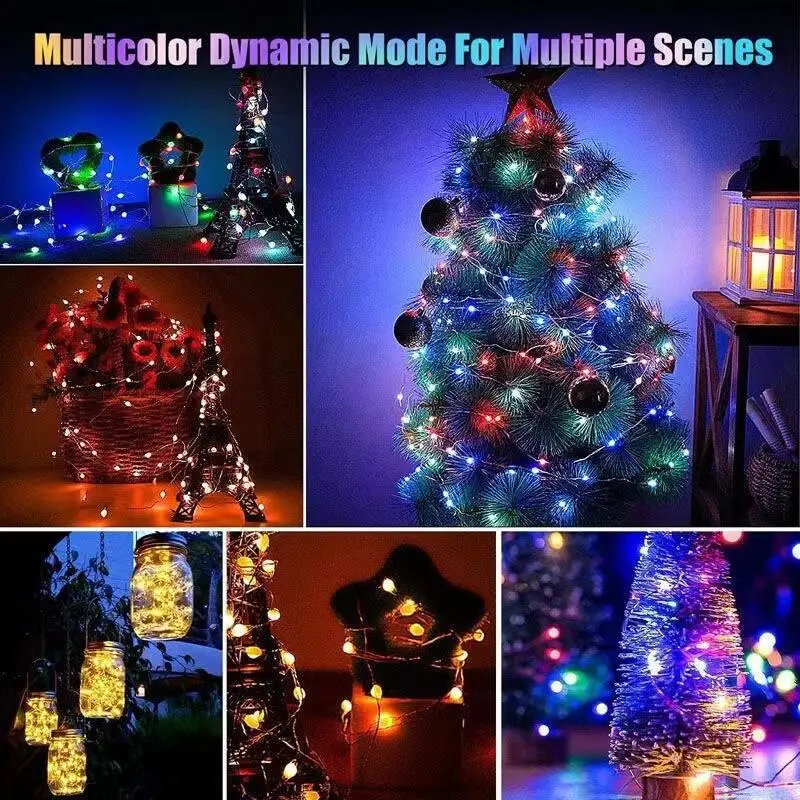 DC5V 12V 20AWG Black Wire Milky Lenses 5cm/10cm Pitch 50ct/100ct/200ct Seed LED Pixel String Light WS2811 RGB Addressable IP67