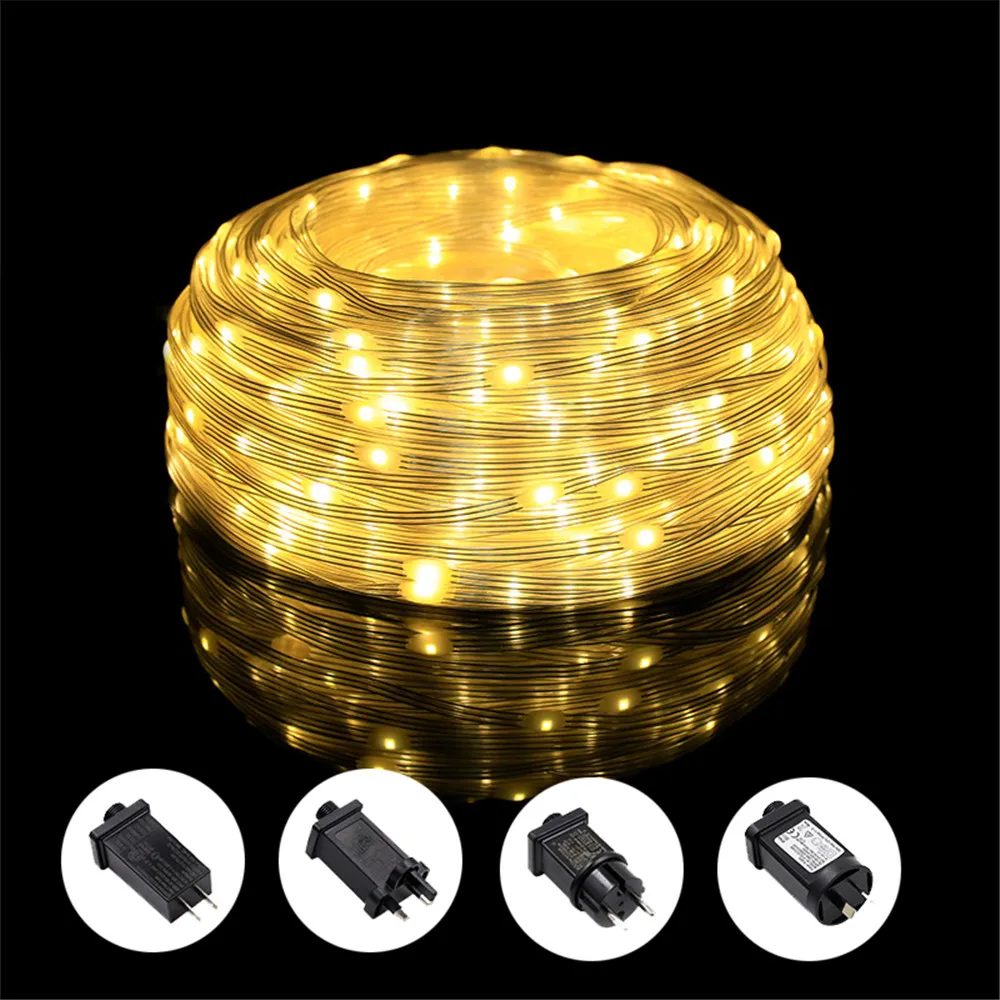 Festoon Led Light 50/100M Waterproof Garland EU/US Plug Operated Christmas Decorations 2026 Ornaments Street Garlands New Year