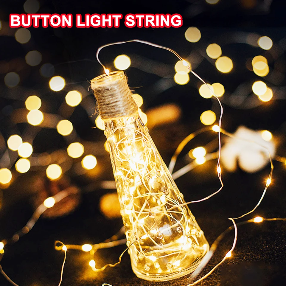 TxxCvv 1M 2M 3M 5M LED Fairy Light Mini Christmas Light Copper Wire String Light Night lamp Waterproof for Xmas Garland Party