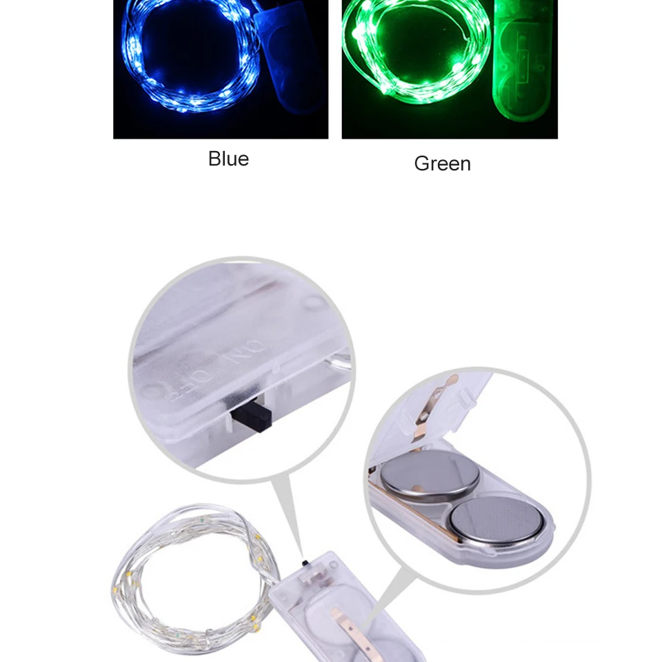 TxxCvv 1M 2M 3M 5M LED Fairy Light Mini Christmas Light Copper Wire String Light Night lamp Waterproof for Xmas Garland Party