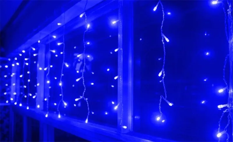 Christmas Decoration 2024/2025 icicle Led Curtain Lights for Outdoor Droop 0.4/0.5/0.6M Christmas Lights for home New Year 2025