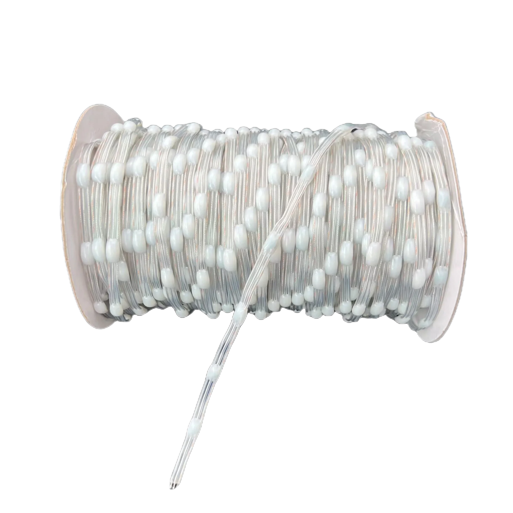 DC5V 15/20/25/30mm/50mm/100mm Pitch SK6812-RGBW LED Pebble Seed Pixel String Light Addressable Full Color IP67 Clear Wire