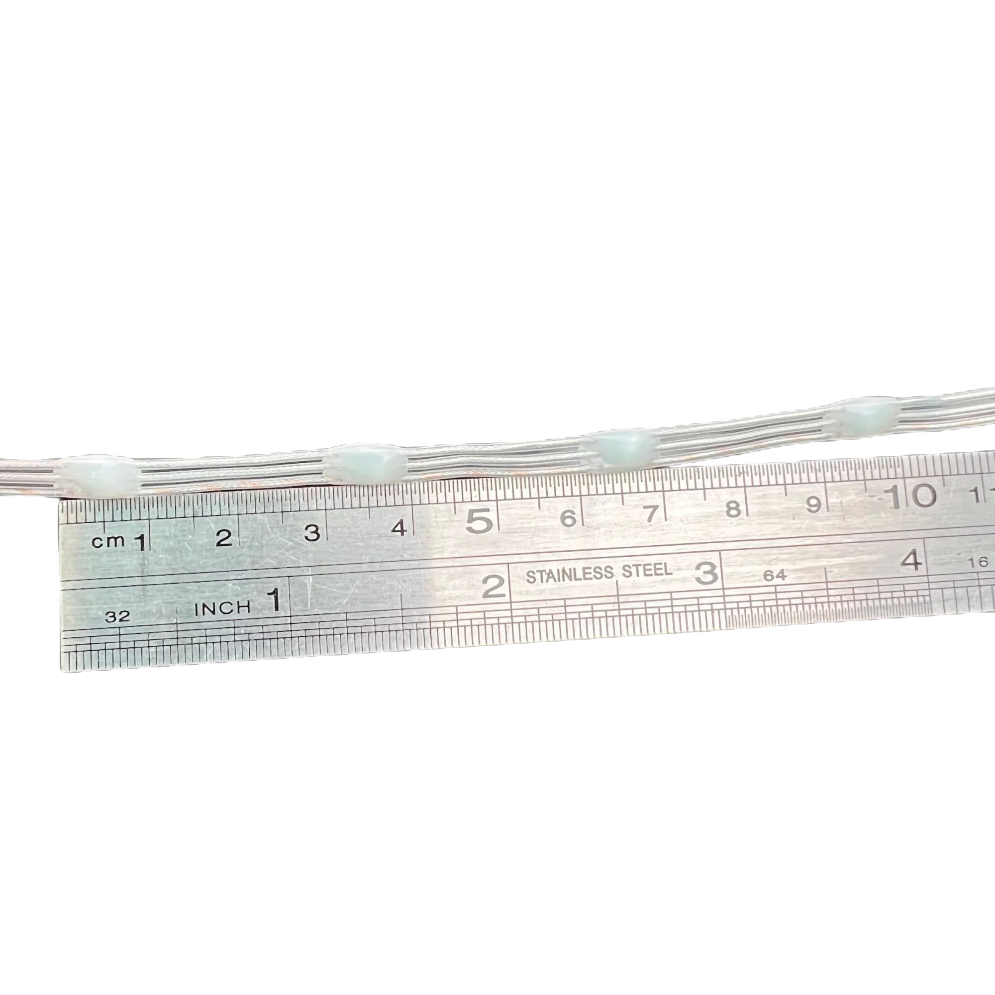 DC5V 15/20/25/30mm/50mm/100mm Pitch SK6812-RGBW LED Pebble Seed Pixel String Light Addressable Full Color IP67 Clear Wire