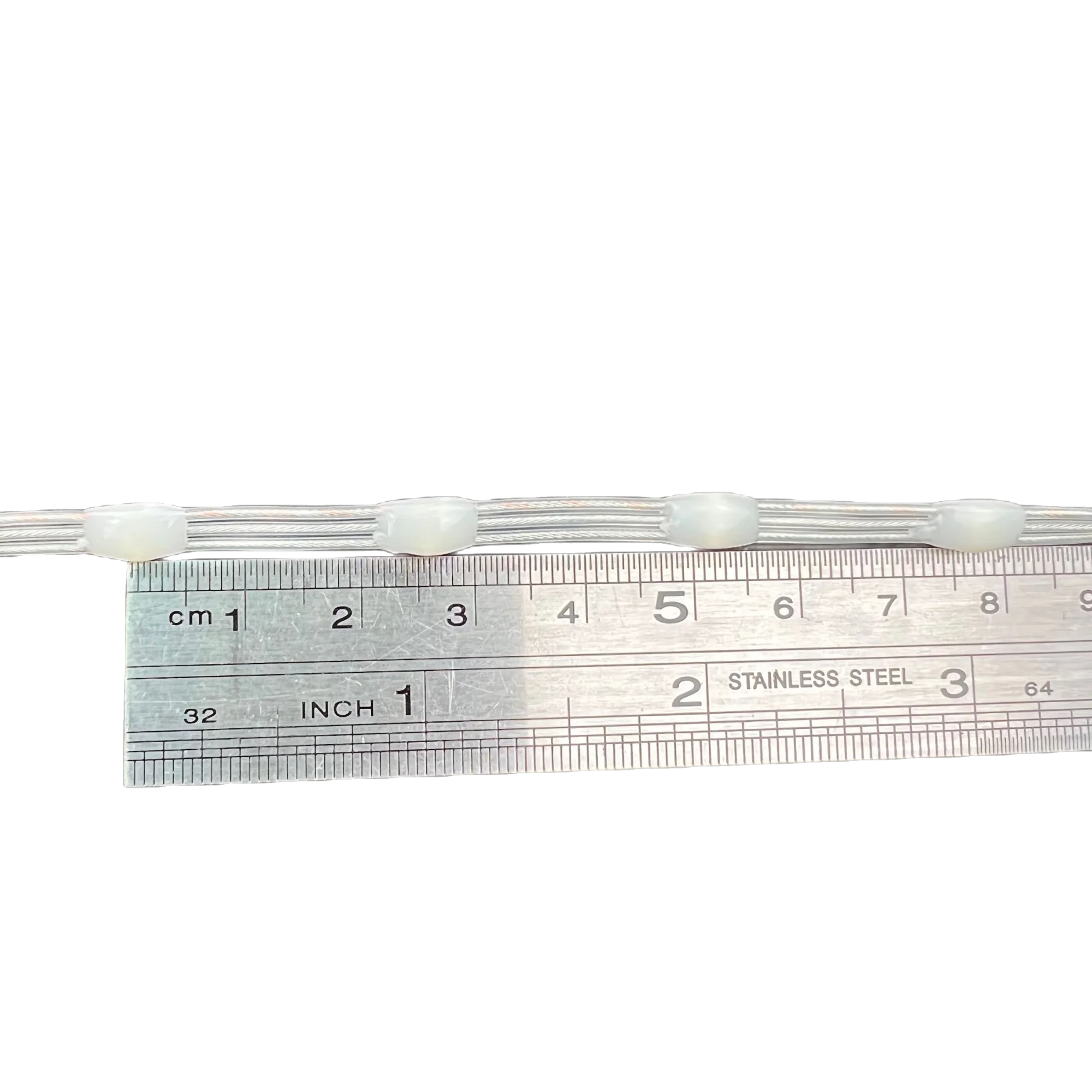DC5V 15/20/25/30mm/50mm/100mm Pitch SK6812-RGBW LED Pebble Seed Pixel String Light Addressable Full Color IP67 Clear Wire