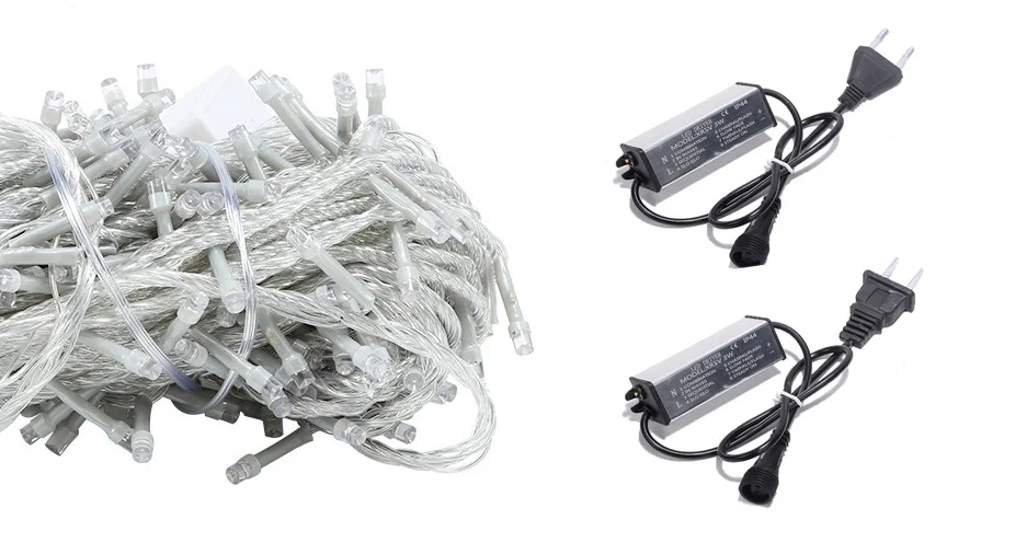 Waterproof LED Christmas Fairy Lights 10M 20M 30M 100M 8Modes 24V-31V for Holiday Wedding Party Garden Home Outdoor Decoration