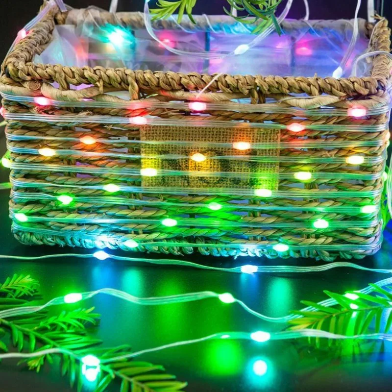 RGB LED Fairy String Lights Dreamcolor USB Christmas Light Bluetooth APP Smart Garland Fairy Light Christmas Wedding Party Decor