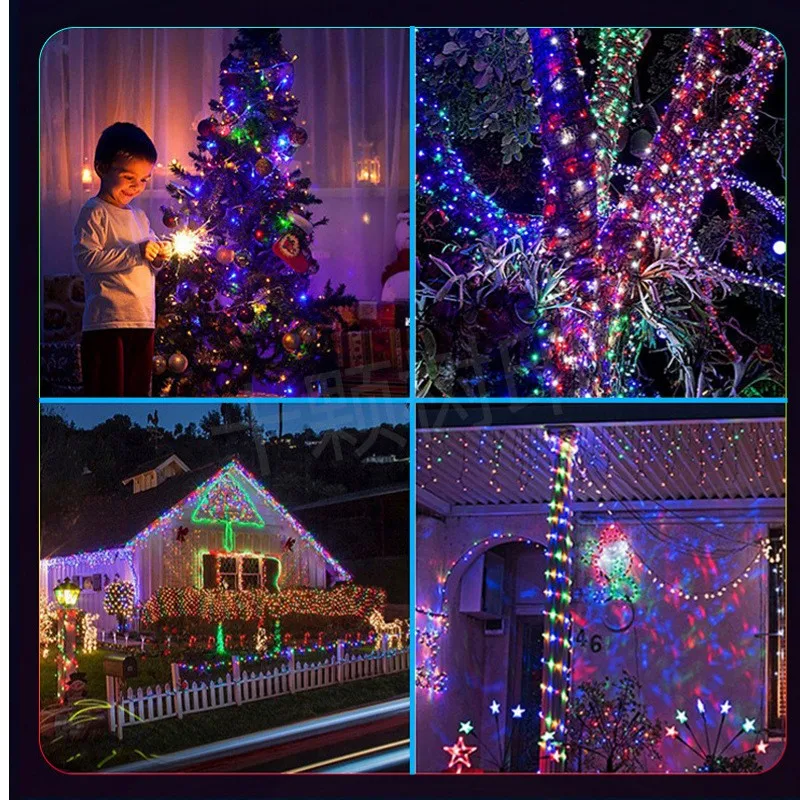 RGB LED Fairy String Lights Dreamcolor USB Christmas Light Bluetooth APP Smart Garland Fairy Light Christmas Wedding Party Decor