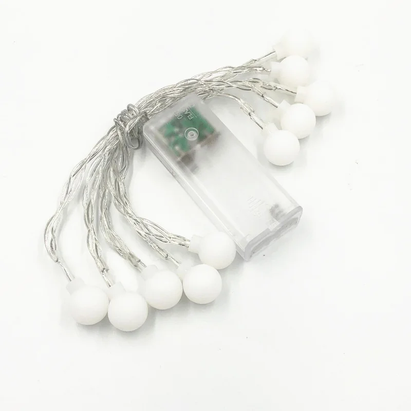 LSDM New Year 1.5/2/3/4/5/10M LED Holiday Fairy Garland Ball String Lights Globe Wedding Home Decoration Battery Rope Lights