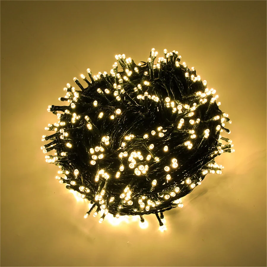 Waterproof 8 Modes 10M 20M 30M 50M Fairy Garden Light Outdoor Indoor String Light Garland for Party Wedding Christmas Decoration