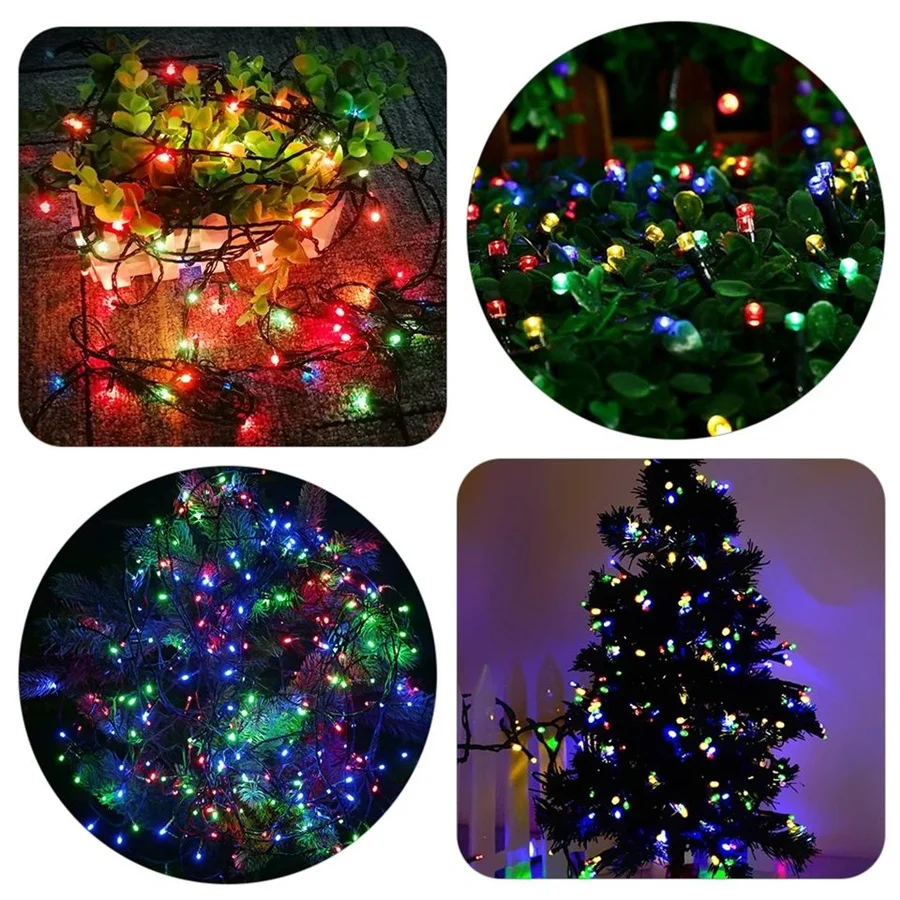 Waterproof 8 Modes 10M 20M 30M 50M Fairy Garden Light Outdoor Indoor String Light Garland for Party Wedding Christmas Decoration