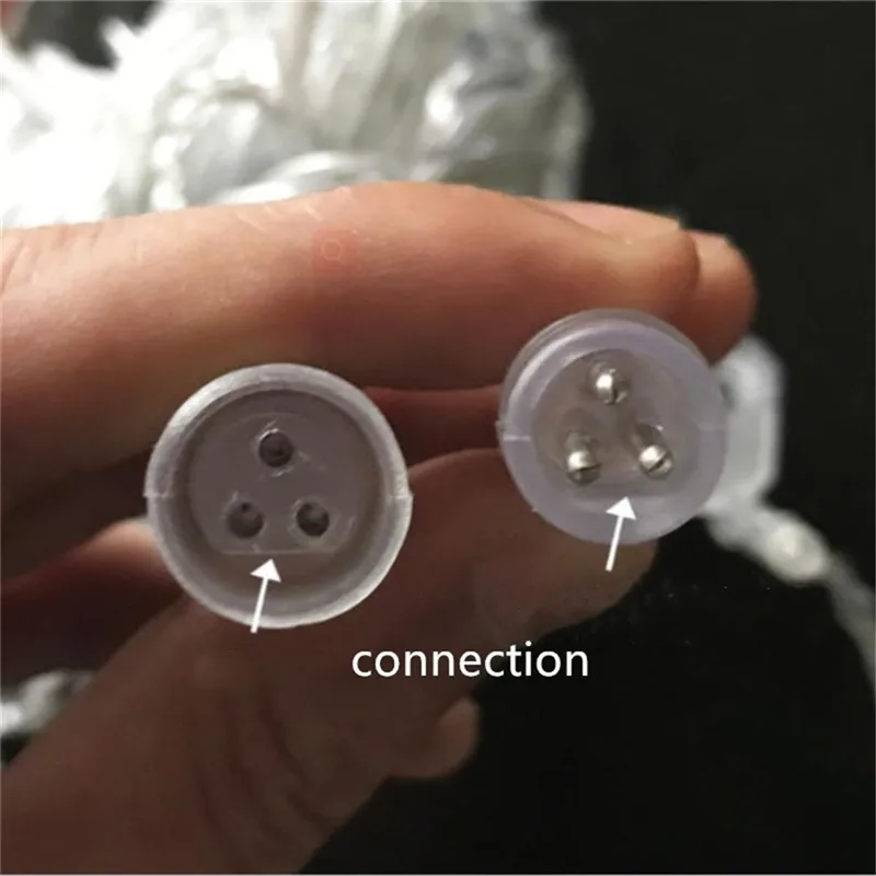 Christmas Decoration 2026 Festoon Led Icicle Curtain Lights Outdoor Droop 0.5/0.6/0.7M Street Garland On The House New Year Eve