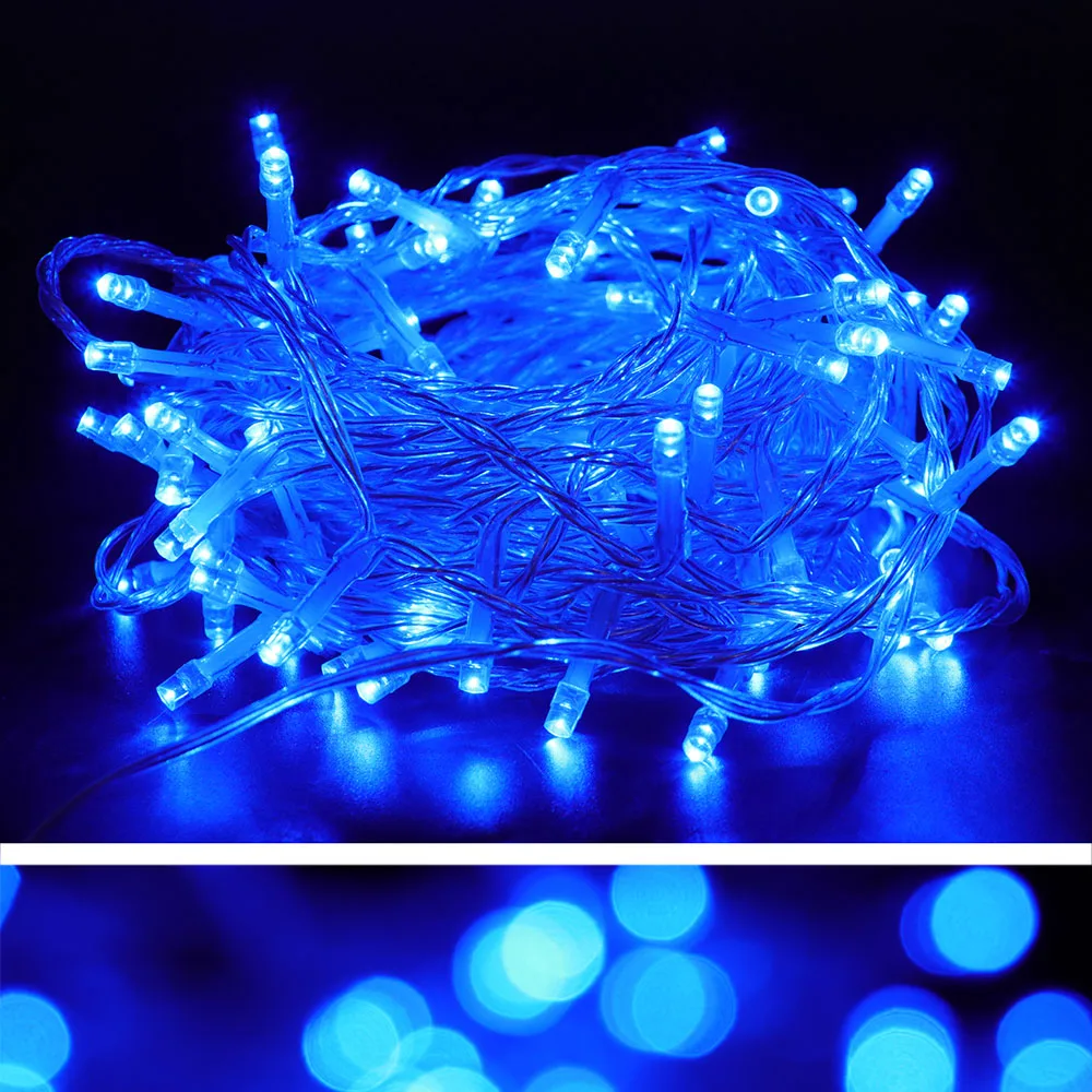 10/20/30/50M Christmas Lights Strip DC 12V Fairy Light Waterproof Silver Wire Xmas Lamp Wedding Decor Christmas Tree Ornament
