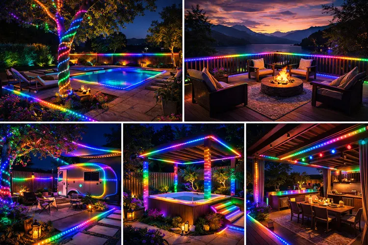 WS2811 5V RGB Outdoor Lights Garland LED Curtain Strip Waterproof Programmable Addressable Cuttable for Arduino Raspberry Pi