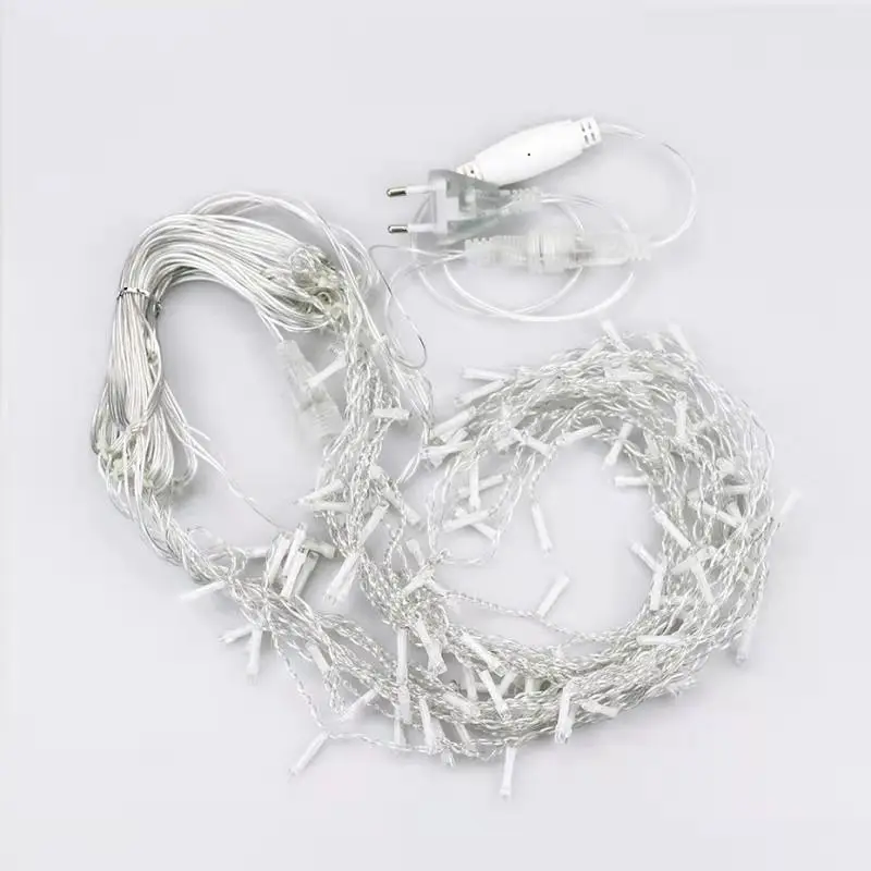 Christmas Decorations For Home Outdoor Festoon Led Garland Icicle Curtain Light New Year 2026 Decor Droop 0.5/0.6/0.7M EU Plug