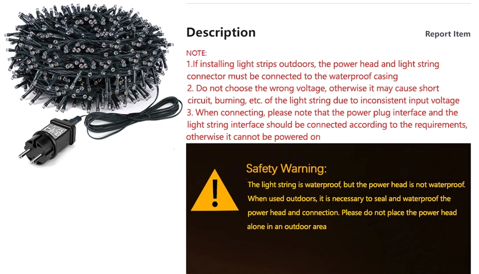 220V LEDs Twinkling Fairy Lights String 1/2/3Packs Holiday Christmas Tree Lawn Night Party Decorative Light Only EU Power Plug