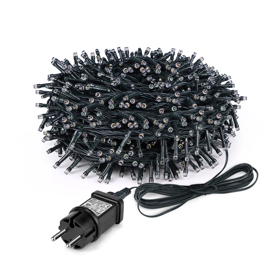220V LEDs Twinkling Fairy Lights String 1/2/3Packs Holiday Christmas Tree Lawn Night Party Decorative Light Only EU Power Plug