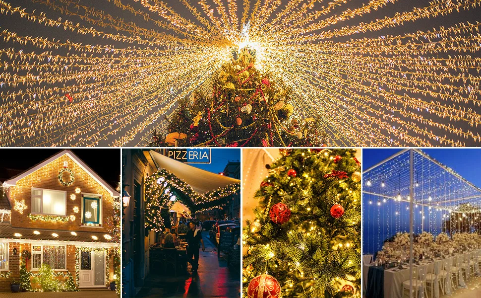 8Colors Outdoor Solar Light Garden Warm/Purple/RGB LED Strip String Fairy Lights Solar Lamp Waterproof Garland Christmas Decor