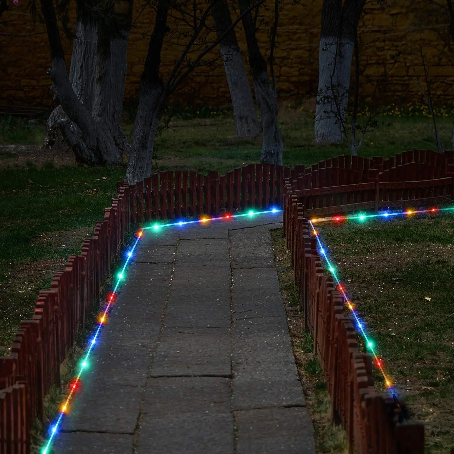 Christmas Decorations Tube Fairy Lights For Home 2026 Festoon Led Tube Rope String Light Plug-Operated 10/20/30/40M New Year
