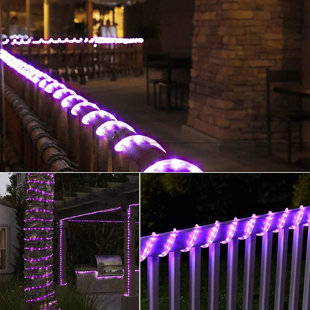 Christmas Decorations Tube Fairy Lights For Home 2026 Festoon Led Tube Rope String Light Plug-Operated 10/20/30/40M New Year