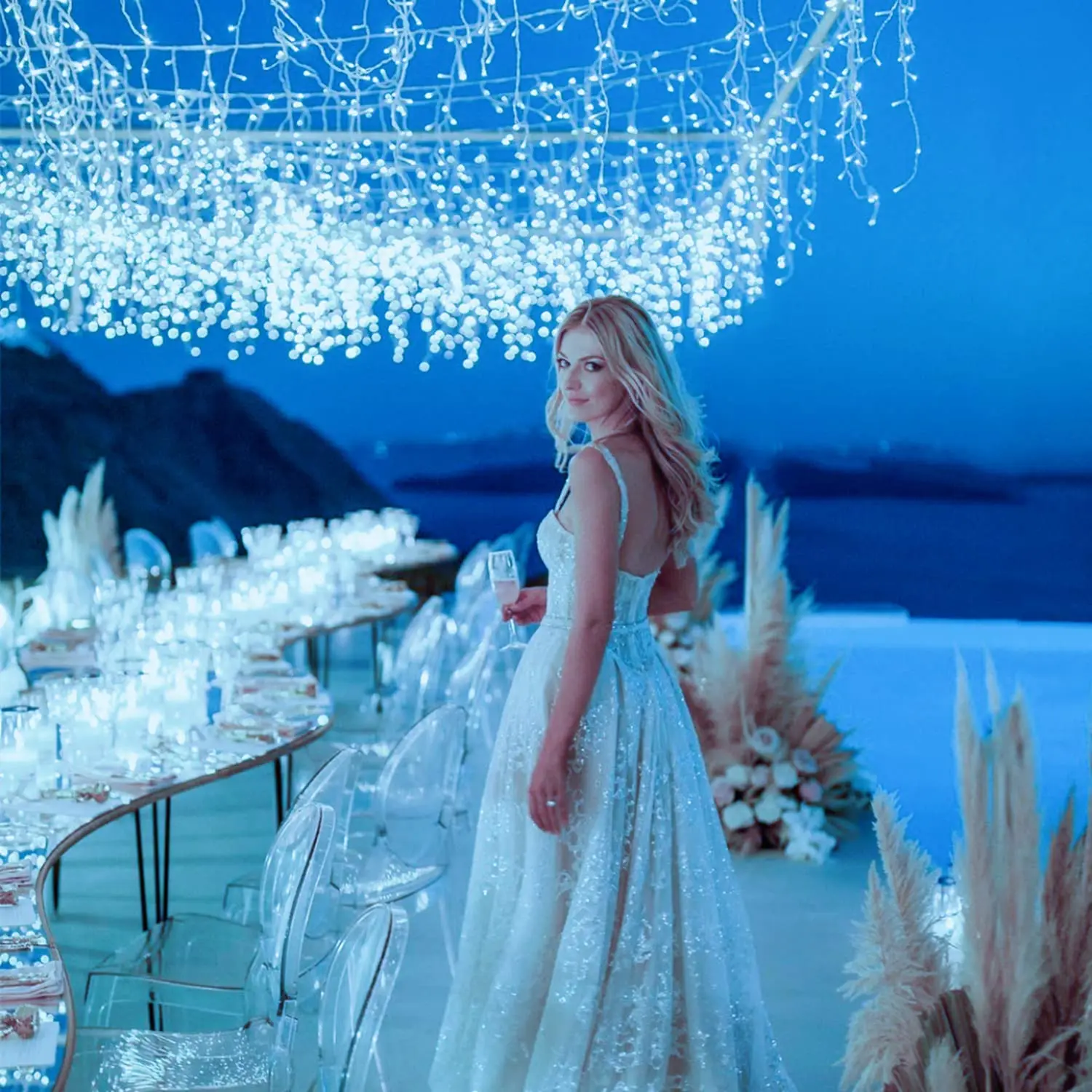 Christmas Decorations 2025 Icicle Lights Outdoor Waterproof New Year 2026 Led Curtain Garland Droop 0.5/0.6/0.7m