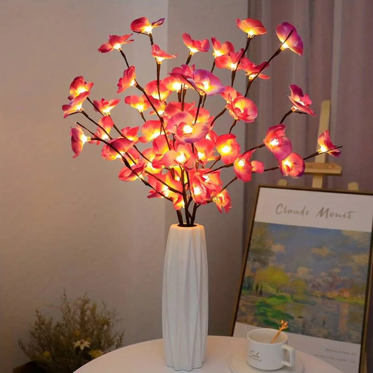 1PC Phalaenopsis Tree Light Decoration String Lights Battery Operated Fairy Light For Home Bedroom Room Party Wedding Decoration