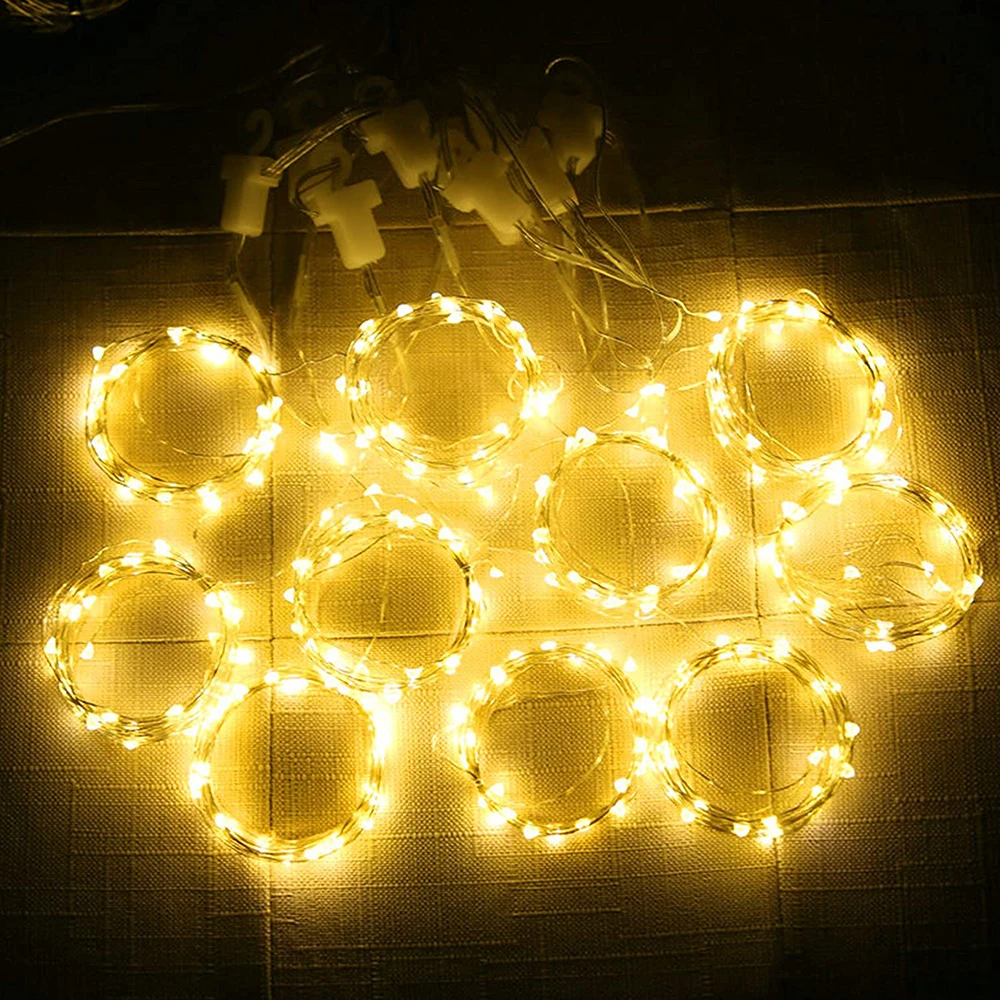 LED Curtain Garland Fairy Lights with 8 Modes for New Year Christmas Party Wedding Decoration