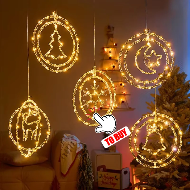 LED Curtain Fairy String Lights Bedroom Living Garden EU Plug Waterproof Light For Wedding Party Christmas New Year Decoration