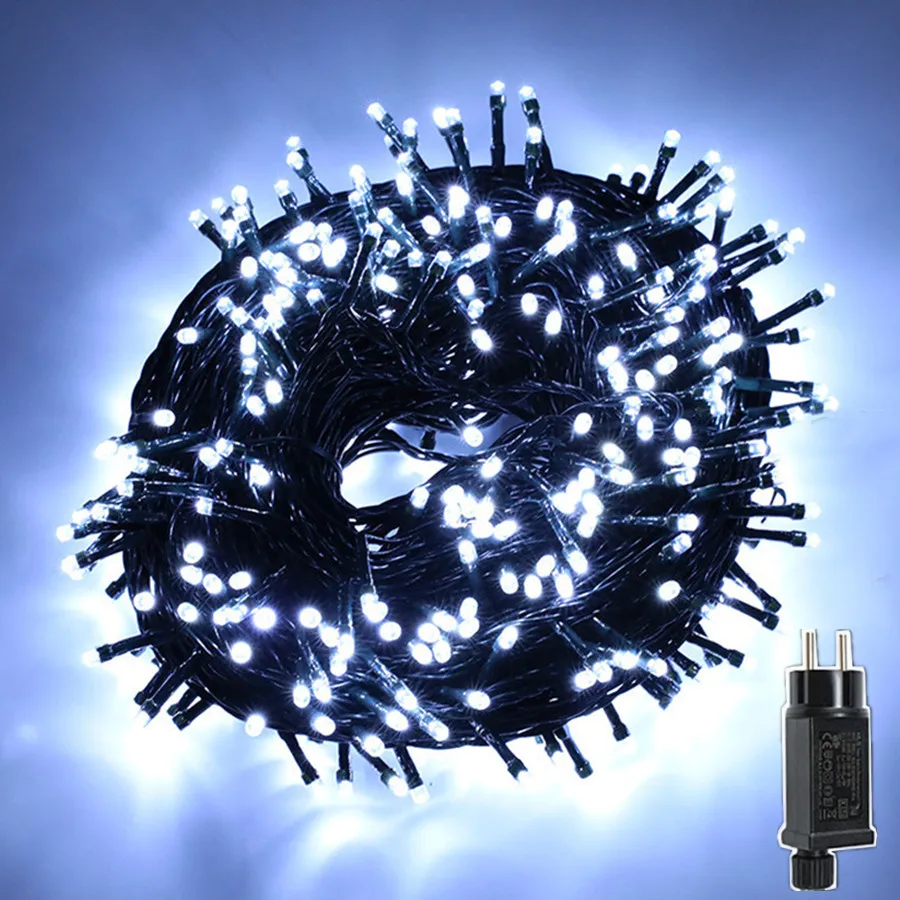 10/20/30/50M LED Christmas Tree Fairy Lights Outdoor Waterproof Garden String Lights for Party Wedding Garland Backyard Decor
