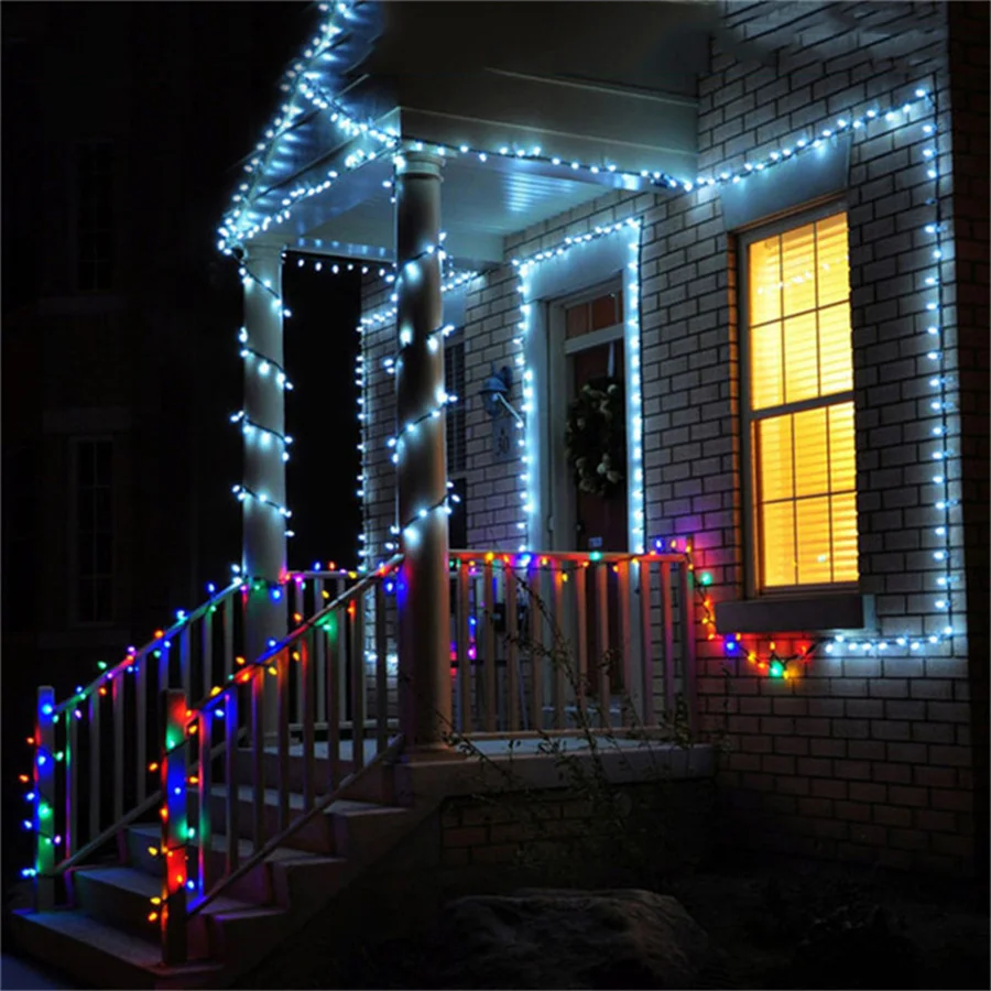 10/20/30/50M LED Christmas Tree Fairy Lights Outdoor Waterproof Garden String Lights for Party Wedding Garland Backyard Decor