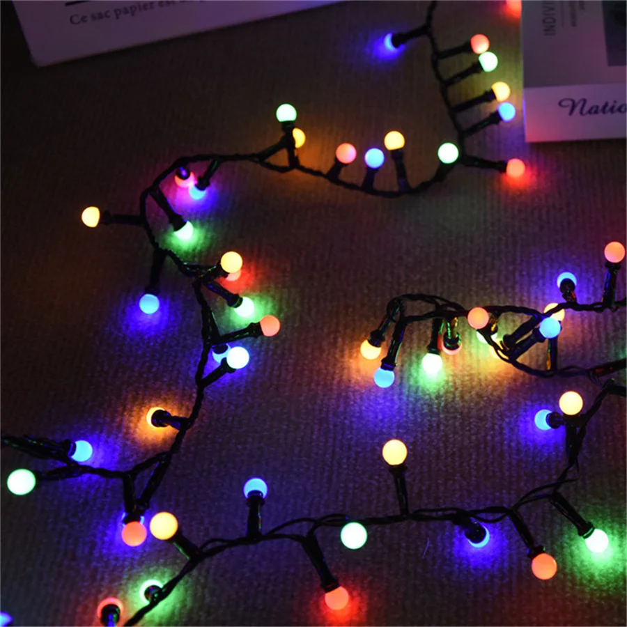 Tirvose 350/500LEDs Fairy Lights 8 Modes Christmas Round Ball Garland String Light for Home Garden Party Courtyard Decorations