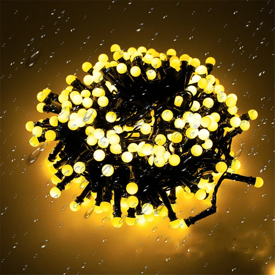 Tirvose 350/500LEDs Fairy Lights 8 Modes Christmas Round Ball Garland String Light for Home Garden Party Courtyard Decorations