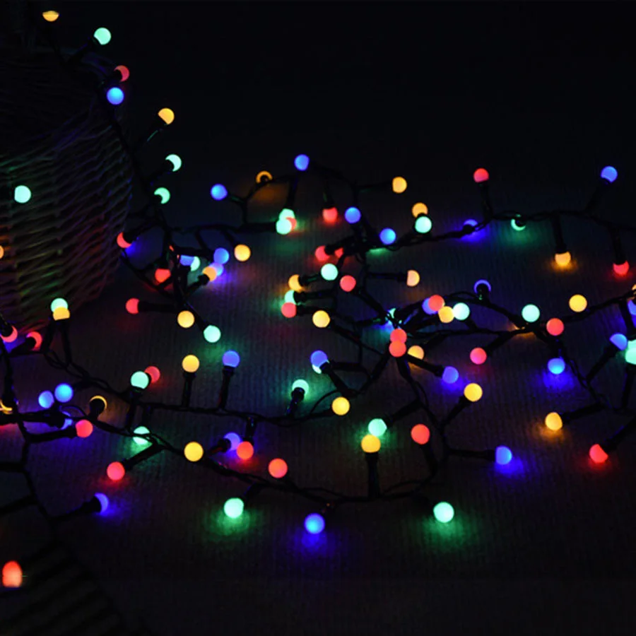 Tirvose 350/500LEDs Fairy Lights 8 Modes Christmas Round Ball Garland String Light for Home Garden Party Courtyard Decorations