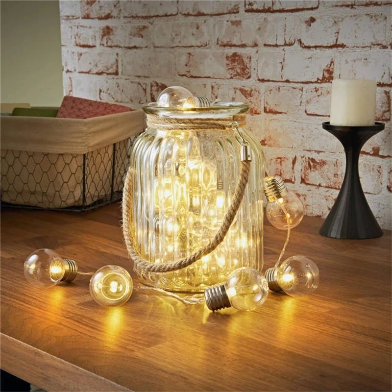LED Fairy Garland Bulb Battery Power Outdoor Garden Waterproof Atmosphere Lamp Wedding Christmas Party Decoration Lights String