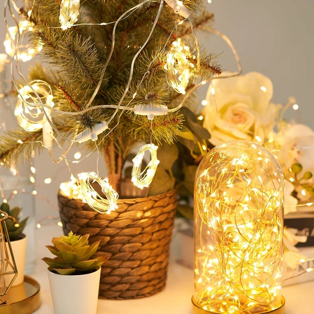LED Curtain Lights Warm Fairy String Lights Festival USB Lighting Rainbow Window Lamp Home Bedroom Wedding Christmas Decoration
