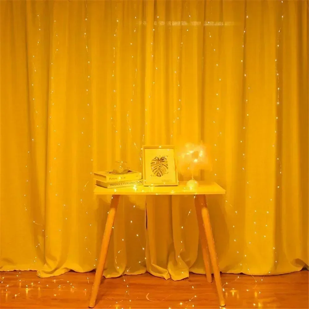 Christmas Decor Led Curtain Garland on The Window USB Power Fairy Lights Festoon with Remote New Year 2026 Garland Led Lights