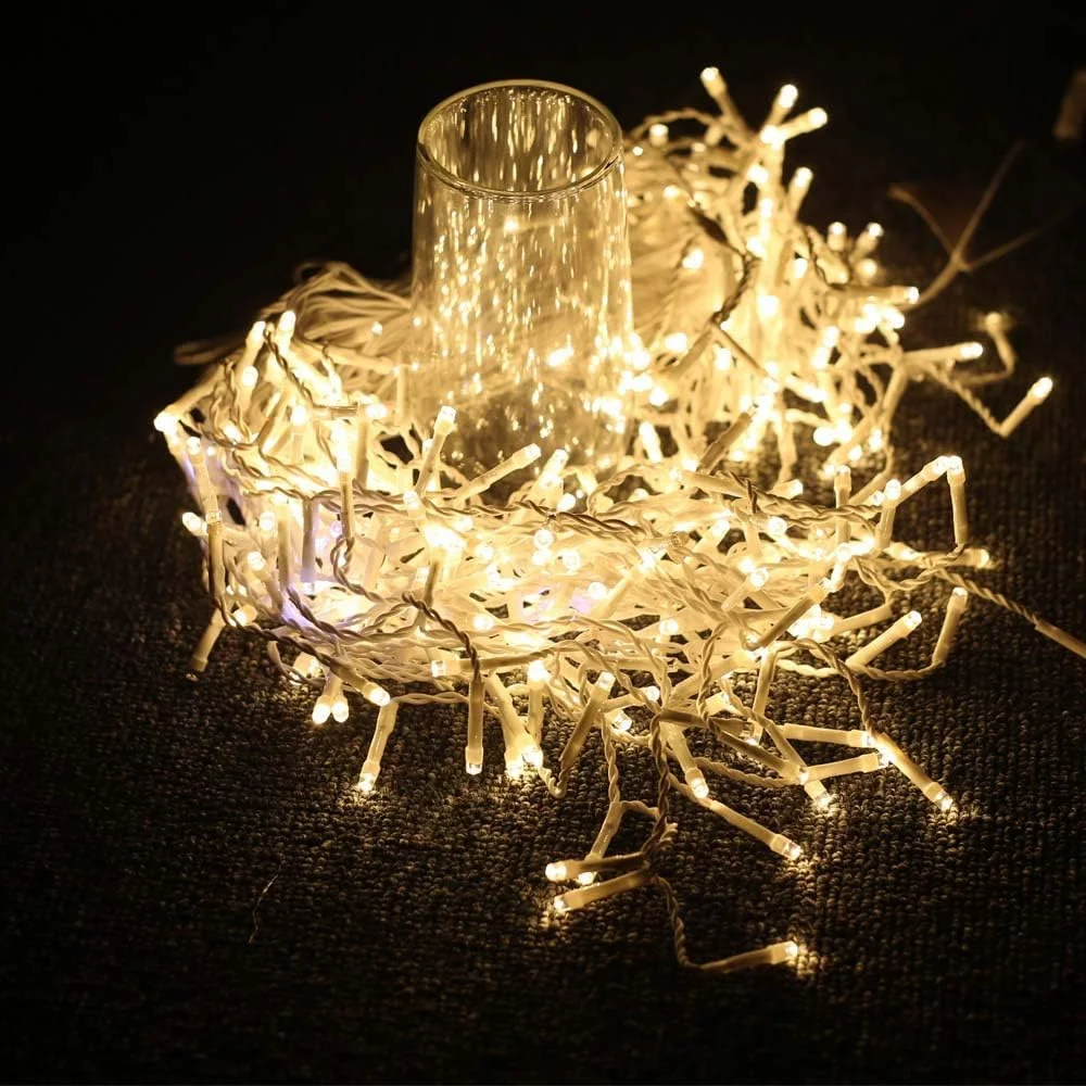 Christmas Outdoor Lights 20m Street Garland Winter Led Icicle Curtain Lights for House New Year and Christmas Decoration 2024