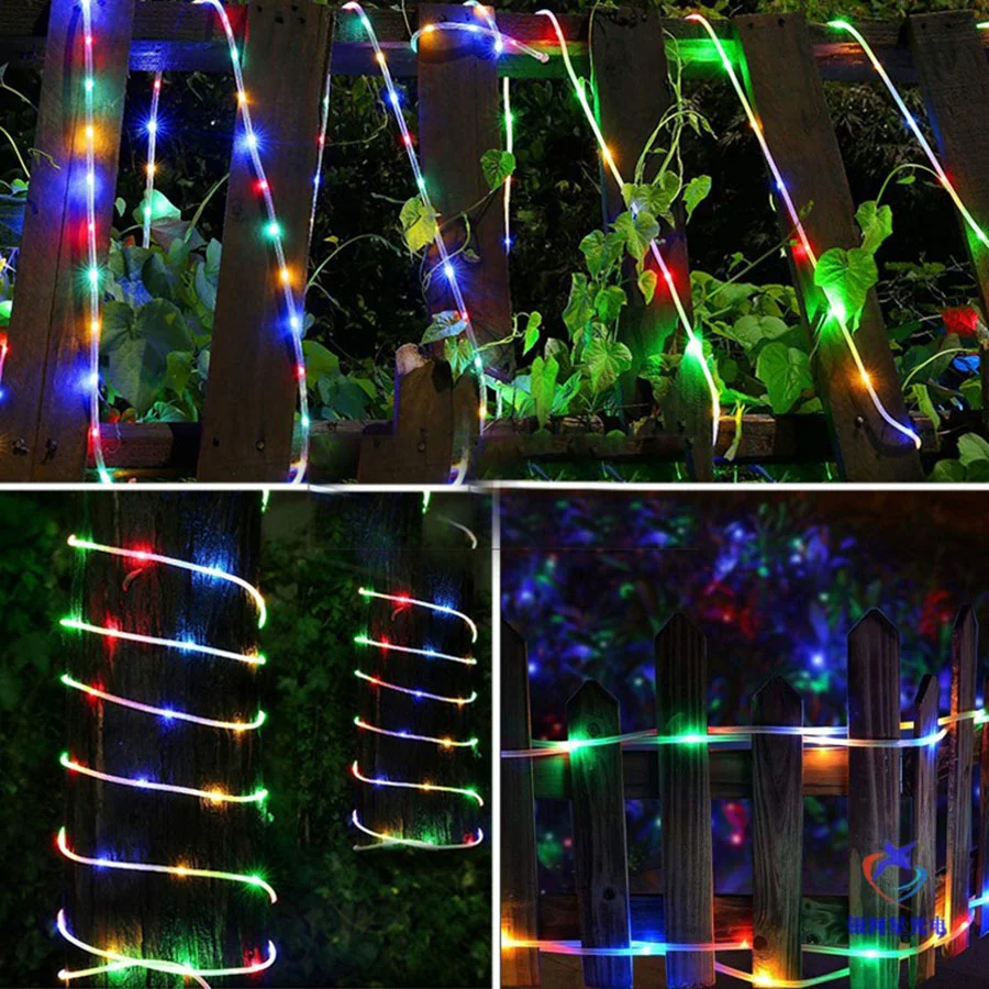 30M 300LED Christmas Tree Fairy Garden Lights Outdoor Waterproof Garland Rope Tube String Lights for Holiday Party Wedding Decor